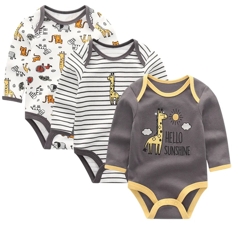 Infant 3-pc Long Sleeve Bodysuit