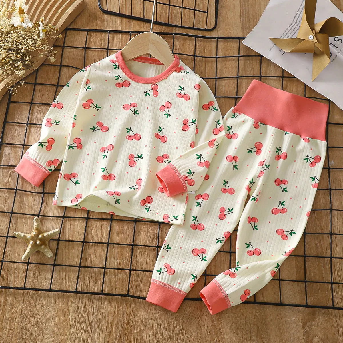 Spring and Autumn Long Johns Pajamas Set