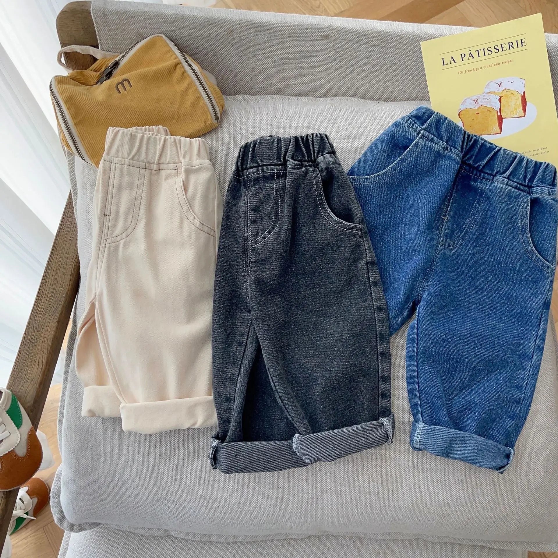 Baby Toddler Boy Stretch Elastic Waist Denim Pants